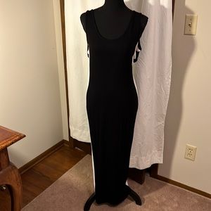 Clayton Black and White Long Dress Size L
